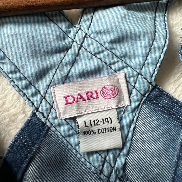 👮🏻‍♂️👮🏻‍♂️SOLD👮🏻‍♂️👮🏻‍♂️Dari Denim Overall Short Jumper 5pockets Size L - Picture 6 of 14